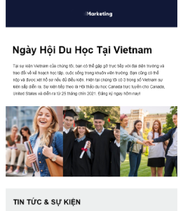 [Mẫu]. Mẫu email Giáo dục & đào  tạo 05